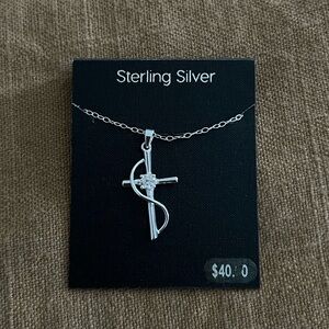 Sterling silver cross necklace